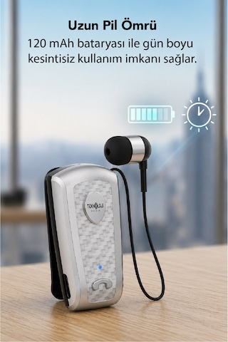 Lkb-38 Bluetooth Kulaklık V5.4, Geri Çekilebilir Makaralı, 1440 Saat Bekleme, Hd Ses, Gürültü Engelleme