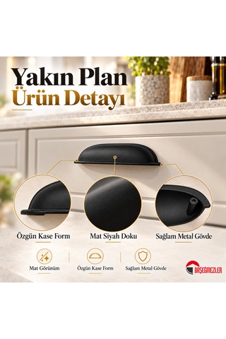 Haskan Tas Kulp Siyah 96 Mm