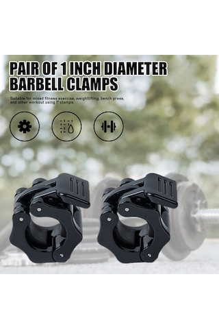 Symbee 25mm Nylon Halter Klipsi, Hızlı Montaj, Güçlü Tutma, Güvenli Egzersiz, Sırt Çalışması, Dört Renk Seti Siyah+mavi+yeşil+kırmızı