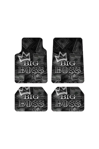 Oem Big Boss Tasarımlı Dijital Baskılı 4 Parça Üniversal Halı Paspas Seti