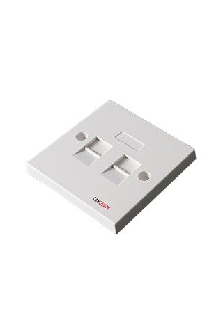 Canovate 25 Adet Faceplate 2 Port 86X86 Tip Fildişi Data Prizi