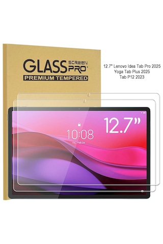 Lenovo Idea Tab Pro 2025/tab P12 2023 Uyumlu Temperli Cam Ekran Koruyucu 2 Adet