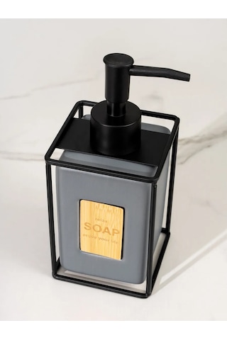 Denezo Seramik Sıvı Sabun Dispanseri, Banyoda Kullanım İçin Dağıtıcı 317948337 Gri