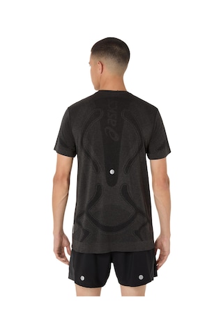 Asics Road Seamless Ss Top Erkek Siyah Beyaz Tshirt 2011d355-001 Siyah - Beyaz