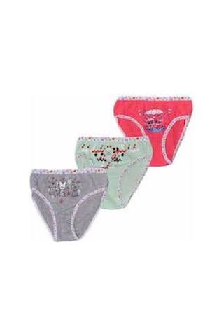 Tutku Kız Çocuk Renkli Likralı Slip Külot 6'Lı