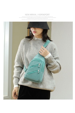 Hafif Naylon Bez Omuz Çantası Hakkında - Siyah