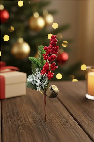 Yılbaşı Ağaç Süsleri Koleksiyonu-çanlı Kokina Süsü