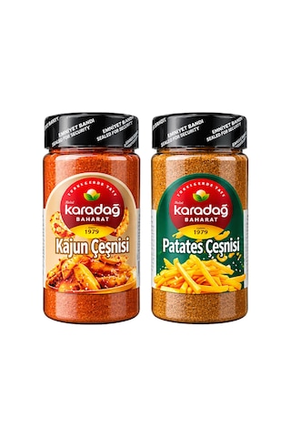 Karadağ Baharat Kajun Ve Patates Çeşnisi 200 Gr 2 Li