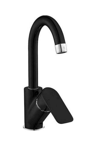 Ar Fia Mat Siyah Kuğu Lavabo Bataryası 103508965