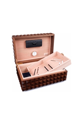 Gentili Emilio Kahverengi Ceviz Kaplama Humidor 373049