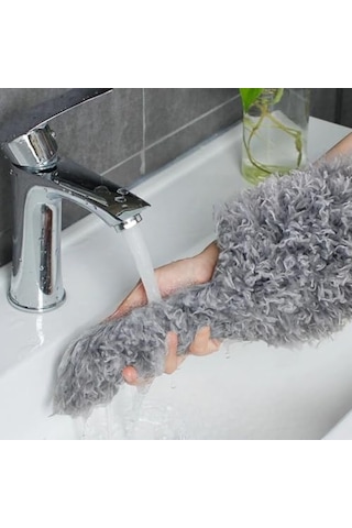 3 Başlıklı Teleskopik Mikrofiber Toz Alma Seti - 205 Cm Uzayan Saplı, Esnek Bükülebilir Tavan Ve Ulaşılması Zor Diğer