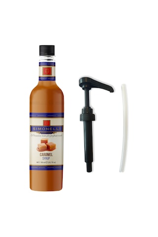 Simonelli Karamel Kahve Şurubu 700 ML + Pompa
