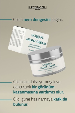 Licorael Dubai Cilt Yenileyici Gece Bakım Kremi 50 ML