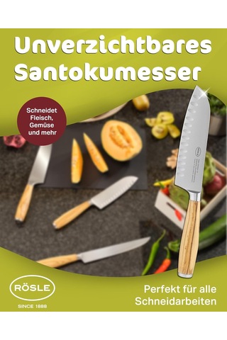 Tr Rösle Artesano Santoku Bıçak 12133 - Paslanmaz Çelik 16 Cm Genel
