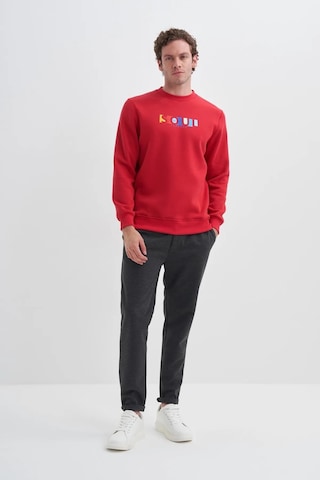 Cazador 3 İplik Şardonlu Sweatshirt 5161 Kırmızı Kırmızı