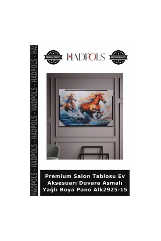 Premium Salon Tablosu Ev Aksesuarı Duvara Asmalı Yağlı Boya Pano Alk2925-15