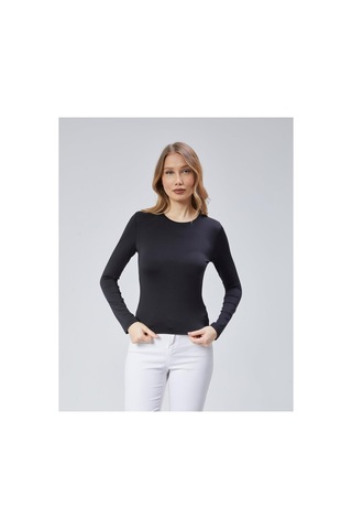 Virago Soft Touch Yuvarlak Yaka Uzun Kol Bluz/body Siyah - 686786244 Siyah - 686786244 Siyah