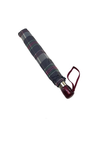 Baginn Snotline-april Kadın Şemsiye Otomatik Açılır 10telli Kapalı Boyut 40 CM 95 CM Çap Yeşil Ekose 001