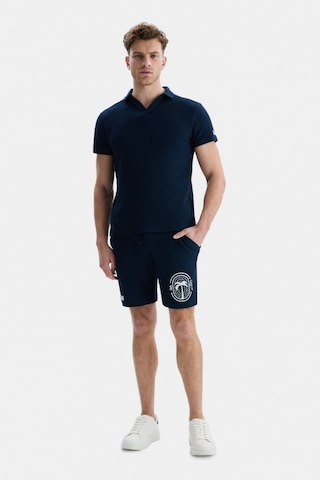 Ucla Russel Lacivert Polo Yaka Baskılı Standard Fit Erkek Tshirt Lacivert