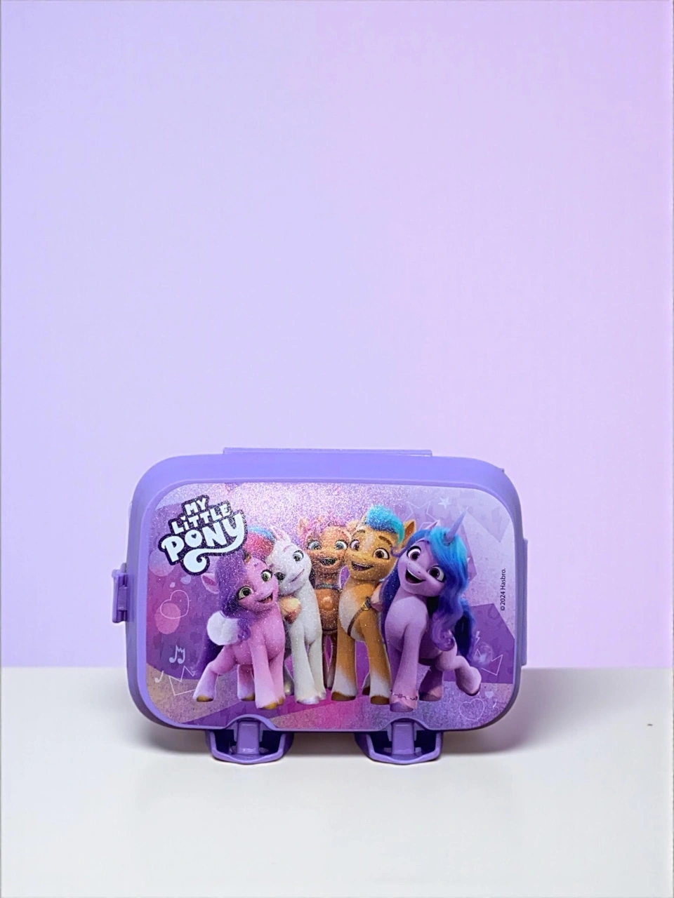My Little Pony 4 Bölmeli Beslenme Kutusu Yemek Saklama Kabı Mor