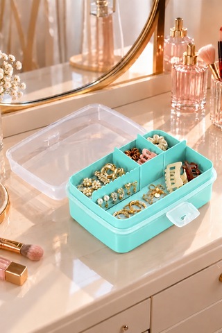 Porsima 1192-1 Premium 12 Bölmeli Çok Amaçlı Organizer Saklama Ka Yeşil