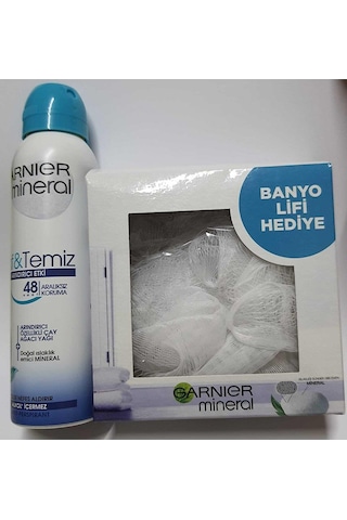 Garnier Mineral Etki Sprey Deodorant 150 ML + Banyo Lifi