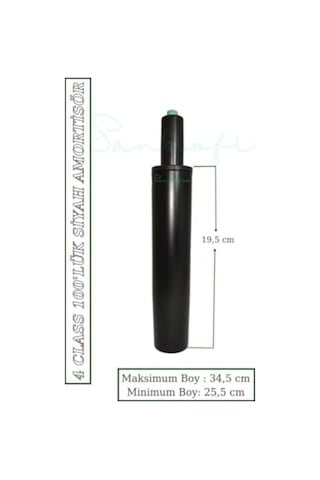 4 Class 100'luk Siyah Amortisor, Minimum Boy 25.5 Cm, Maksimum Boy 34.5 Cm
