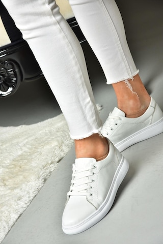 Fox Shoes P555460903 Beyaz Hakiki Deri Spor Ayakkabı Sneakers Beyaz