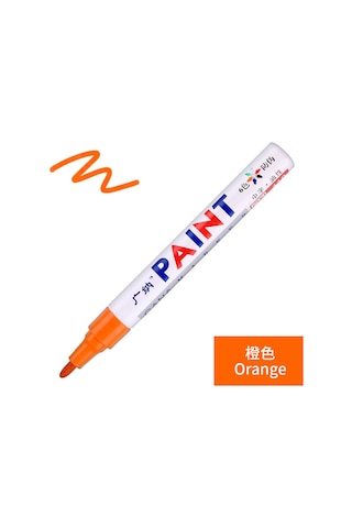 Aubyhe Turuncu Boya Kalemi - Gn-110 Markör, Tamir, Taş, Siyah Kart, İmza, Not, Lastik İçin Dayanıklı Ofis Araçları Diğer