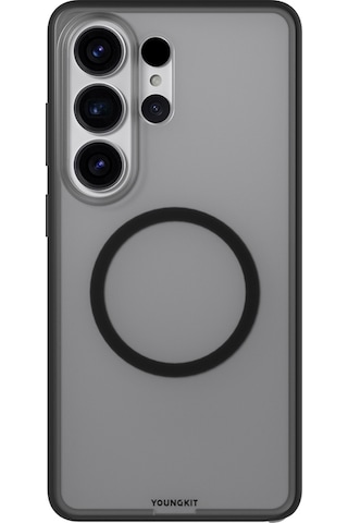 Samsung Uyumlu Galaxy S26 Ultra Kılıf M-safe Şarj Özellikli Youngkit Clear Serisi Kapak Siyah Siyah
