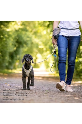 Curli Stretch Comfort Leash Light-tan M Genel