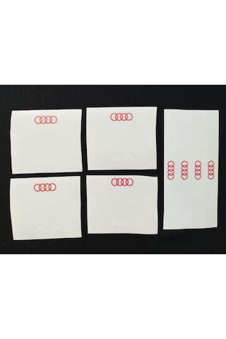 Audi Marka Uv Baskılı Kapı Kolu Koruma Folyo Seti Çizik Önleyici