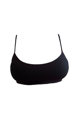 Underwear Bodyway 2'li Ip Askılı Petli Büstiyer 90/95 Ten Rengi - Siyah