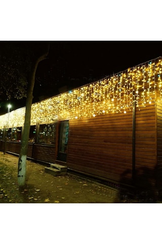 Sarkıt Perde Led Aydınlatma 2x3m Dış Mekan Gün Işığı Beyaz Flaşlı