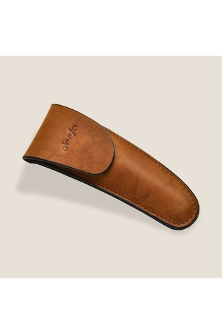 Deejo Kamp 37g Belt Leather Sheath, Natural Kahverengi