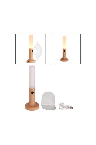 Homyl Led Sensörlü Gece Lambası Masa Sıcak Beyaz Işık Sari Çok Renkli