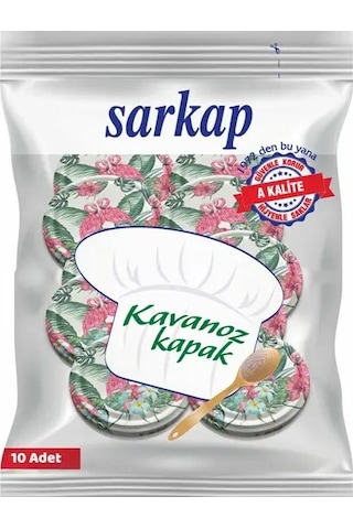 Sarkap Desenli Kavanoz Kapağı 10 Lu Paket