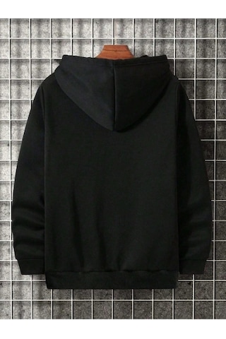 Altamira Erkek Baskılı Oversize Kapşonlu Sweatshirt 001