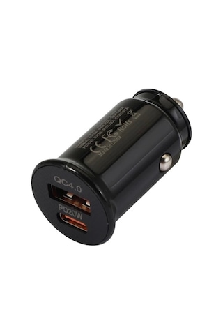 Ally 20w Usb Ve Type-c Çıkışlı Araç İçi Çakmaklık Hızlı Şarj Başlığı