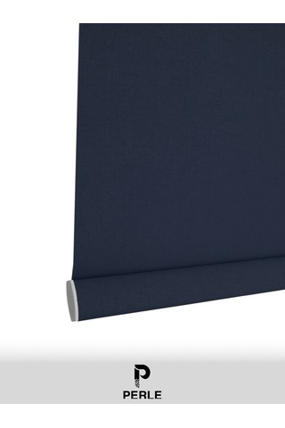 Br Perle Home Lacivert Rengi Düz Mekanize Stor Perde Yüksek Kalite Metropol Serisi Lacivert