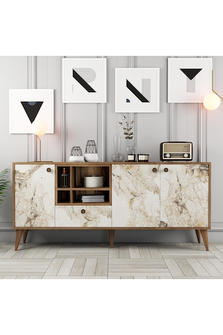 Napoli Konsol - Beyaz Mermer