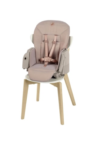 Maxi-Cosi Minla Plus 6'sı Bir Arada Ahşap Görünümlü 4 Tekerlekli Mama Sandalyesi Elegance Terra