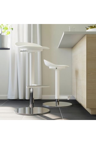 Ikea Janınge Bar Taburesi, Beyaz, 76 Cm