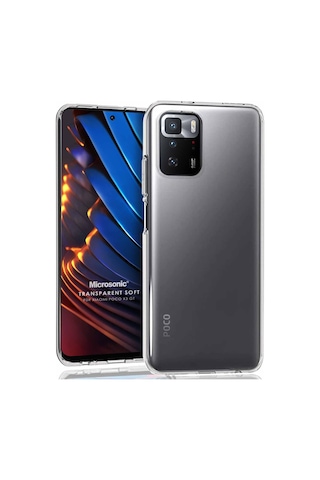 Xiaomi Poco X3 Gt İçin Kılıf Transparent Soft Beyaz Poco X3 Gt İle Uyumlu Kılıf - Şeffaf Diğer