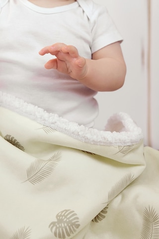 Fluffy Bebek Battaniyesi 80x100 Cm Melis Kundak Puset Çift Taraflı Koyun Tüyü Battaniye