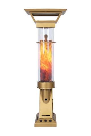 Etinova Compact İf-19 Camlı Alev Lambası Dış Mekan Pelet Soba - Gold