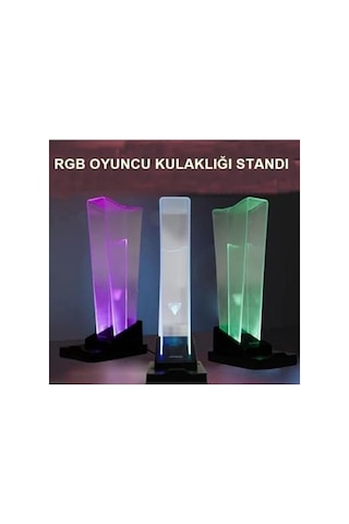 Gm-01 Siyah Rgb Işıklı Gaming Oyuncu Kulaklık Standı