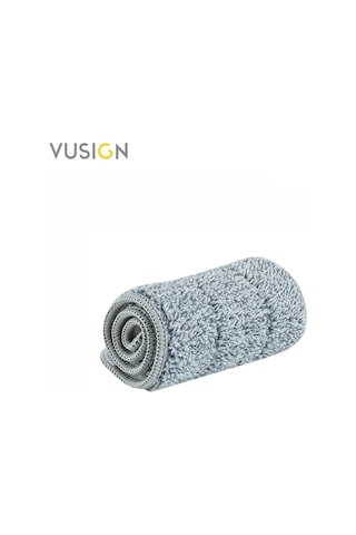Vusıgn Mikrofiber Paspas Bezi 32x11 Cm Gri Düz Mop Uyumlu Ultra İnce Elyaf Temizlik Bezi