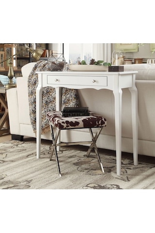 Wooding 100 Cm Çekmeceli Masif Beyaz Lake Bonamy Dresuar Beyaz