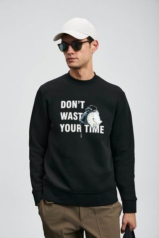Lufian Henry Siyah Erkek Sweatshirt 112030173 Siyah